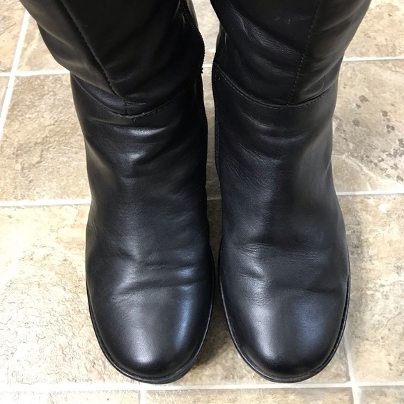 Fly London YOA Wedge Platform Side Zip Boots Women Size 9 1/2 40 Rare HTF - Picture 5 of 16